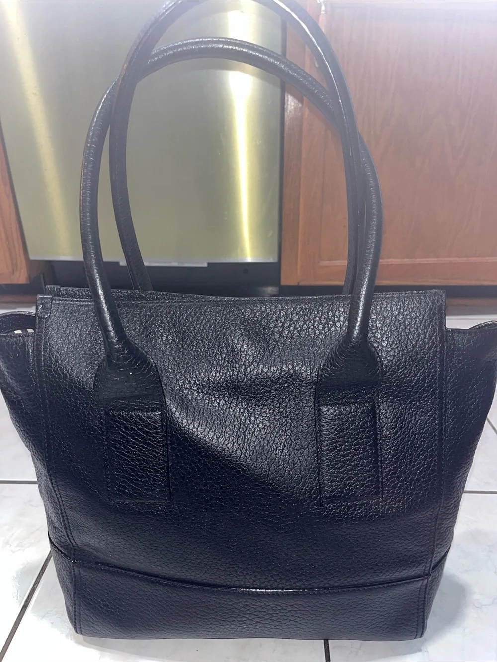 NWOT KATE SPADE NEW YORK SOUTHPORT AVENUE  TOTE BAG IN BLACK PEBBLED LEATHER